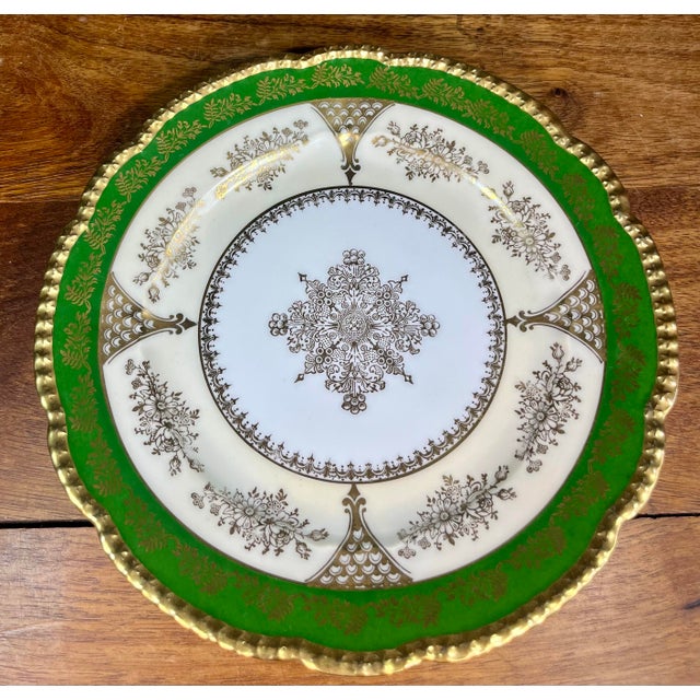 Victorian Antique O & E G Royal Austrian Porcelain Plate For Sale - Image 3 of 7