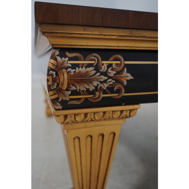 Karges Rothschild Neoclassical Painted Coffee Table For Sale - Image 9 of 14