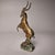 Chinese Gilt Bronze Ibex / Ram Sculpture - 13" Tall For Sale - Image 4 of 10