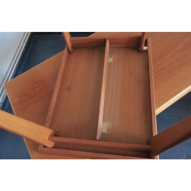 Teak Coffee Tables and Tray by Johannes Andersen for Trioh, Denmark, 1960s, Set of 3 For Sale - Image 10 of 16