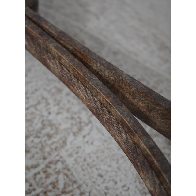 Maitland Smith Bronze Neoclassical Console Table W. Stone Top For Sale - Image 13 of 16