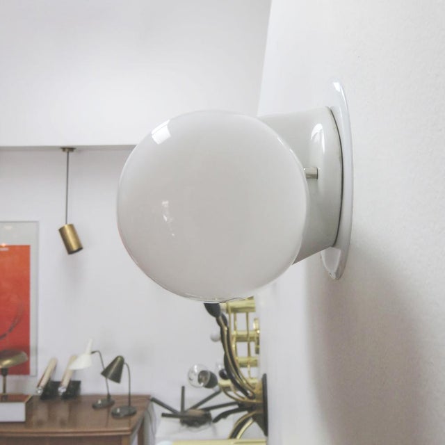 Glass Large Wagenfeld Double Wall Lights, 1950 For Sale - Image 7 of 11