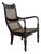 Early 19th Century Ebony Carved Grandfather Shell Mark Chair For Sale