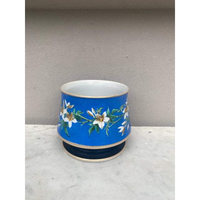 Porcelain Cache Pot Choisy Le Roi, circa 1880.