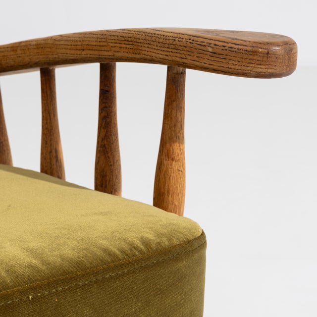 Oak Brutalist Armchair, Antique, France, Circa 1970 For Sale - Image 11 of 15
