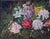 Antique 19th Century British School Oil on Canvas Floral Still Life Painting Bring a touch of timeless European elegance...