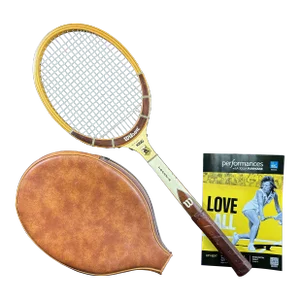 Billie Jean King Signed Tennis Racquet & Leather Case - 1970s