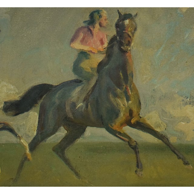 Mid 20th Century A Morning's Work-Newmarket Heath by Sir Alfred J. Munnings For Sale - Image 10 of 11