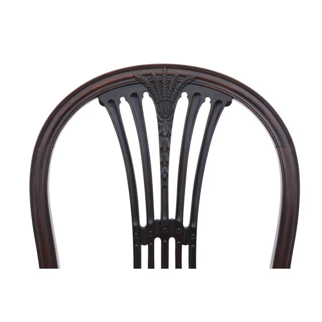Wood Antique Mahogany Dining Chairs, 1800s, Set of 8 For Sale - Image 7 of 10