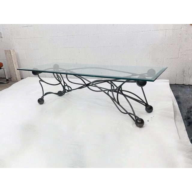 Studio-Made Sculptural Steel Coffee Table Base by Joseph Dieppa | Made to Order | Los Angeles A dynamic exploration of...