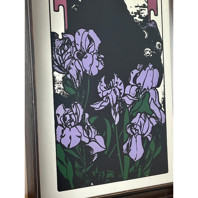 Vintage Art Nouveau Mirror, 1970s For Sale - Image 9 of 18
