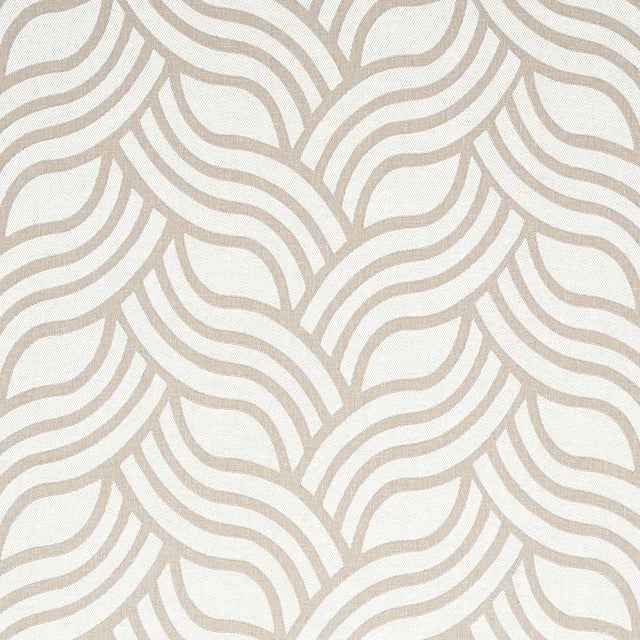 Sample - Schumacher Sangomar Applique Fabric in Brown For Sale