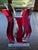 Vintage David Muniz 23" Ruby Red & Clear Lucite Art Sculpture 1996, Signed. Rare For Sale - Image 11 of 14