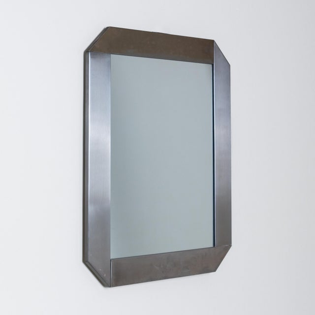 Artemide Octagonal Metal Mirror by Sergio Mazza for Artemide For Sale - Image 4 of 5