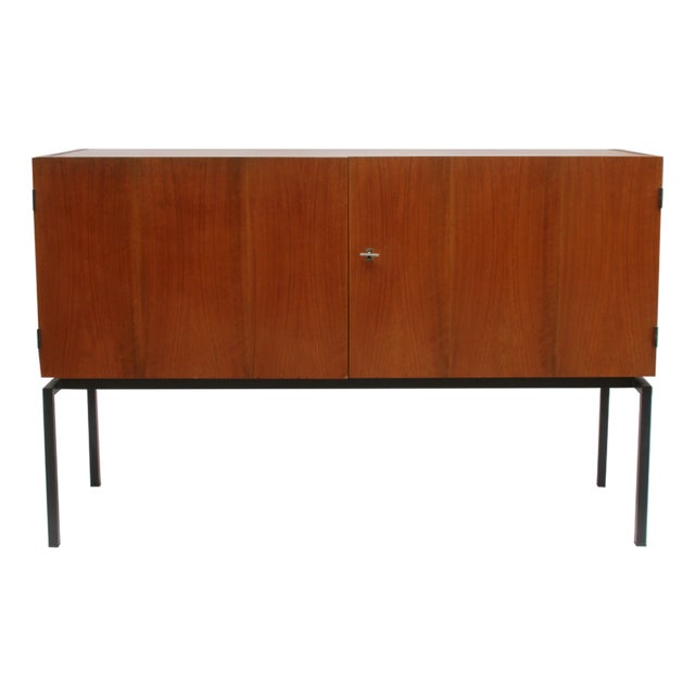 Sideboard in Walnut on Metal Legs, 1965 For Sale