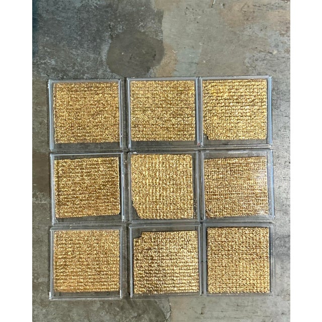 Vintage Signed Judi Harvest “Edible Icons” Gold Plated Matzoh - Set of 9 For Sale - Image 11 of 12