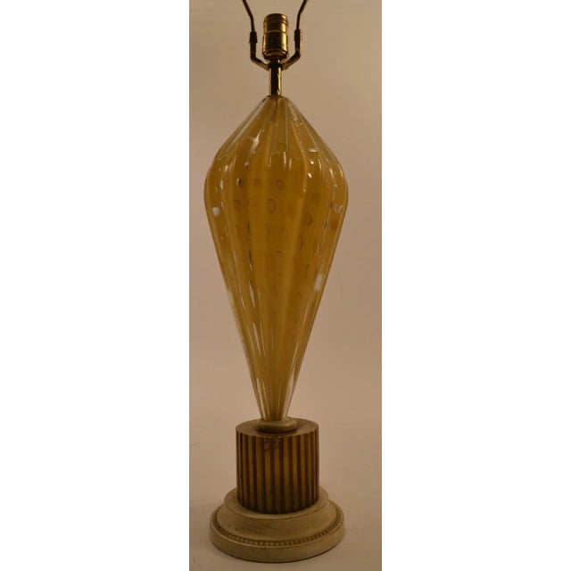 Mid-Century Modern Tall Murano Lamp For Sale - Image 3 of 8