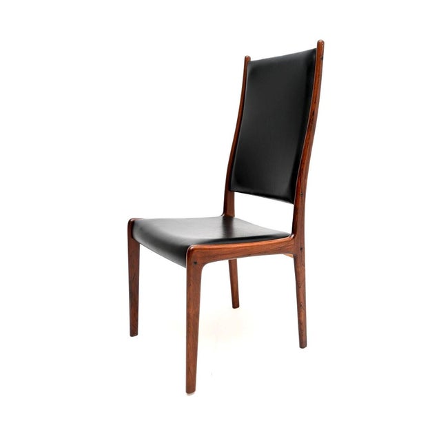 Black Vintage Danish Dining Chairs by Arne Hovmand-Olsen for Mogens Kold, 1960, Set of 10 For Sale - Image 8 of 11