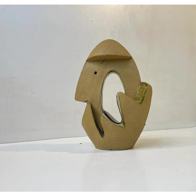 Surrealist Entity in Glazed Ceramic by Aksel Hansen, 1960s For Sale - Image 9 of 9