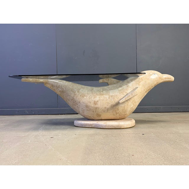 Vintage Dolphin Coffee Table by Maitland Smith, 1980s For Sale - Image 4 of 14