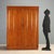 Vintage 1940s wardrobe, crafted by the renowned Gorgone company of Naples, featuring a cherry veneer frame. Featuring two...