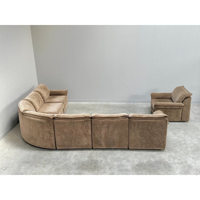 Large Vintage Modular Sofa from Musterring International, Germany, 1970s, Set of 7 For Sale - Image 10 of 12