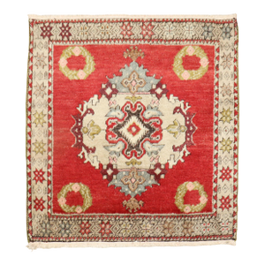 Mini Square Antique Turkish Rug