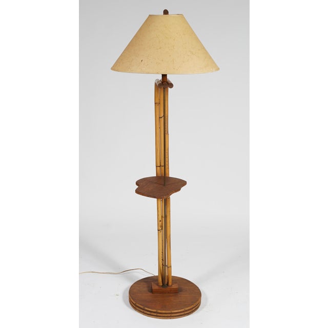Vintage Southern Californian Googie Style floor lamp . Combines sweeping symmetry and high quality construction. Brass...