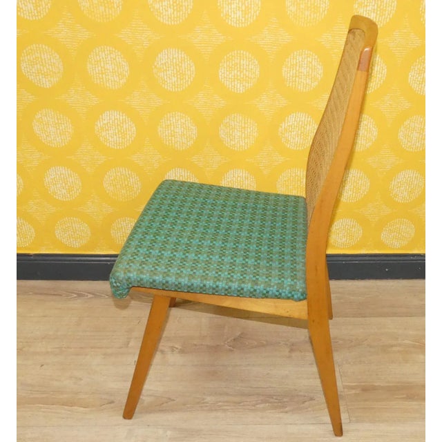 Stylish originals for true vintage fans Really beautiful chair set with period-typical original upholstery 1950s/1960s...