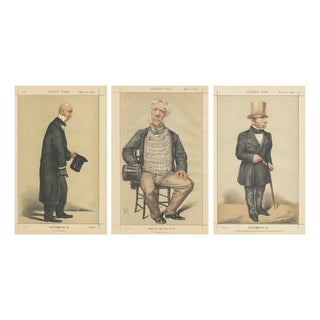 Vanity Fair Portraits Statesmen and Man of the Day, 1870, Paper, Set of 3 For Sale
