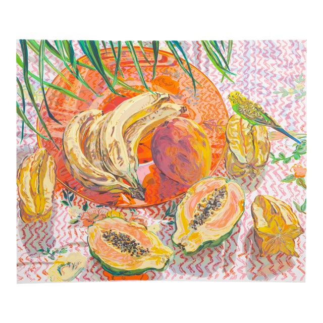 Still Life With Tropical Fruits, 1992 Signed Screenprint by Janet Fish For Sale