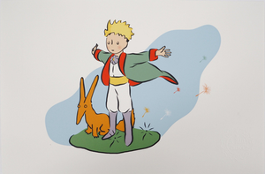 Antoine De Saint-Exupery, Le Petit Prince et le renard, Lithograph