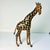 1970s Vintage Safari Boho Chic Italian Leather Wrapped Giraffe and Leopard Figurals - A Pair For Sale - Image 15 of 18