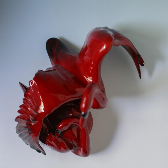 Vintage Royal Doulton “Nestling Down” Flambé Swan Sculpture Hn3538 For Sale - Image 13 of 17