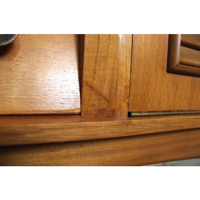 Mid-Century Teak Credenza W/ Louvered Front For Sale - Image 17 of 18