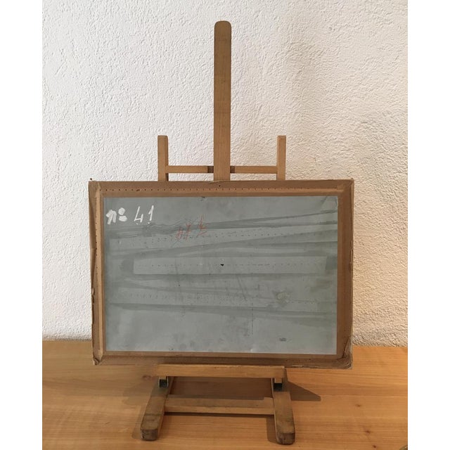 Joseph Mittey, Au bord de l'eau, Gouache on Paper, Framed For Sale - Image 8 of 9