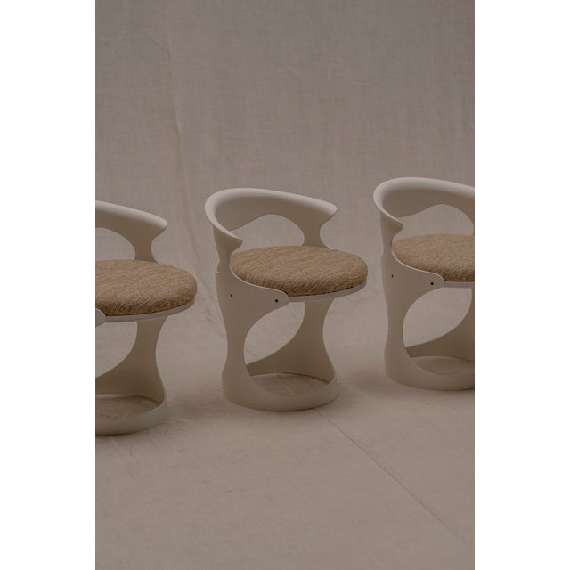 Vintage French Space Age Dining Chairs, 1970s, Set of 4 For Sale - Image 10 of 18