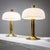 Mid-Century Modern 1970s Brass and Plexiglass Table Lamps in the Style of Anders Pehrson - a Pair For Sale - Image 3 of 10
