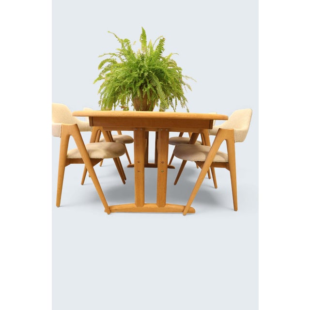 Dining Table in Oak with Extension Leaf from Gansø Møbler, 1960s For Sale - Image 9 of 18