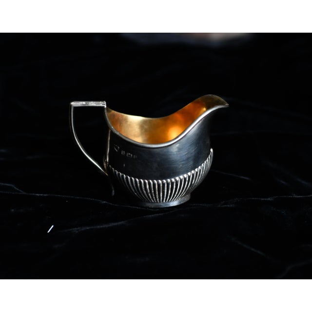 Metal 1903 Antique Williams Birmingham Sterling Silver Creamer Hallmarked 925 For Sale - Image 7 of 8