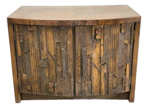 Brutalist Lane Pueblo Line Nightstand Cabinet