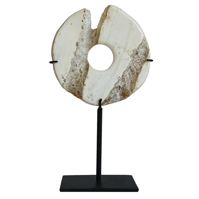 Indonesian Stone Disk For Sale - Image 4 of 17