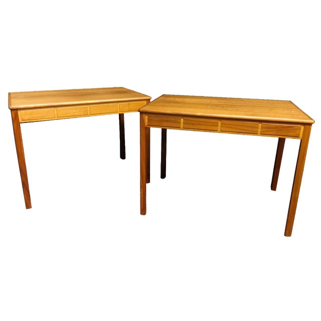 Swedish Teak End Coffee Tables, Set of 2 For Sale