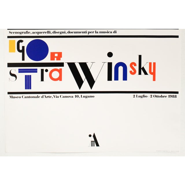 Date: 1994 Size: 28.75 x 40.5 inches Artist: Bruno Monguzzi Printer: Toppan Printing Co. About The 100 Best Posters...