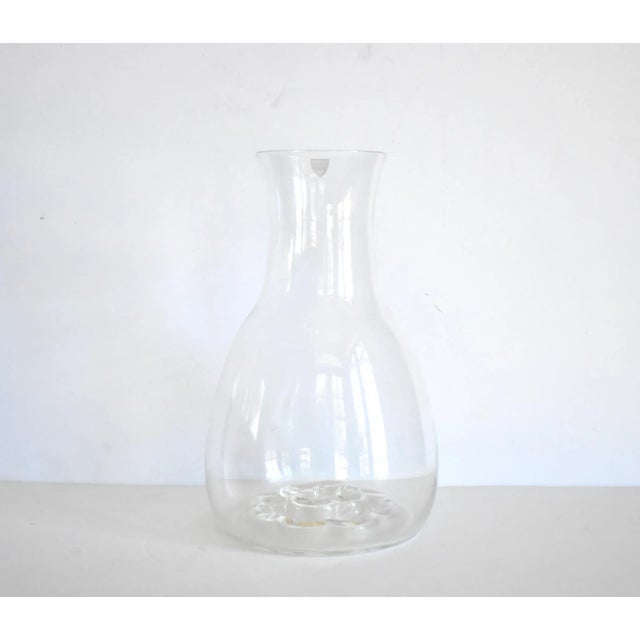 Mid-Century Modern Vintage Orrefors Glass Crystal Carafe For Sale - Image 3 of 9