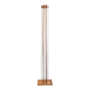 Large Bertoia Studios 24-Rod 'Star of Sound / B-2482' Copper & Brass Sculpture