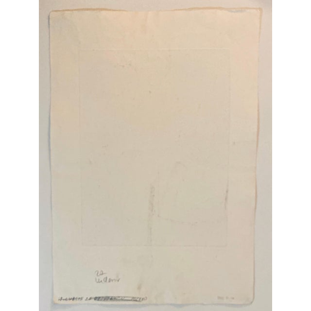 Late 20th Century Dora Szampanier, Etching of destroyed synagogue - Ludmir, Poland For Sale - Image 5 of 6