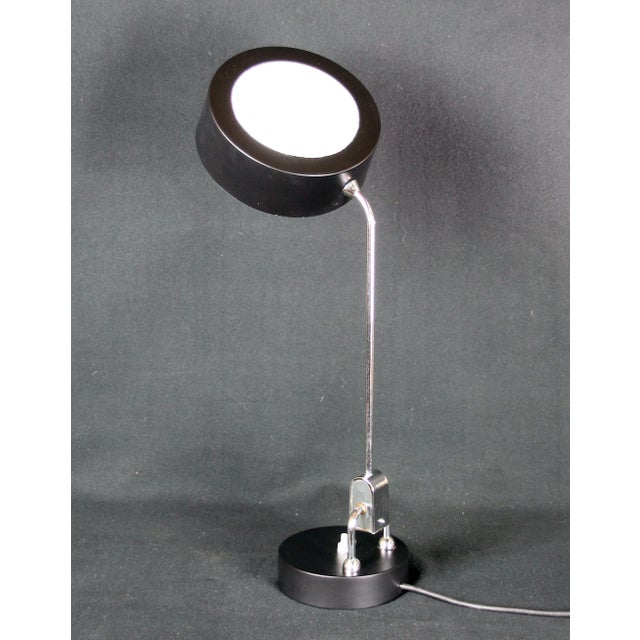 Black Charlotte Perriand for Jumo, Modern Industrial Black & White Table Lamp France For Sale - Image 8 of 8