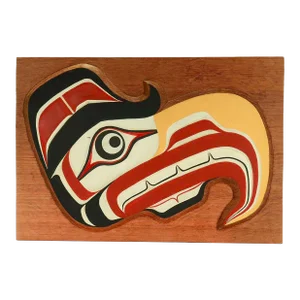 Vintage Pacific Northwest Coast Native Wooden Hawk Carving by William Wasden Jr