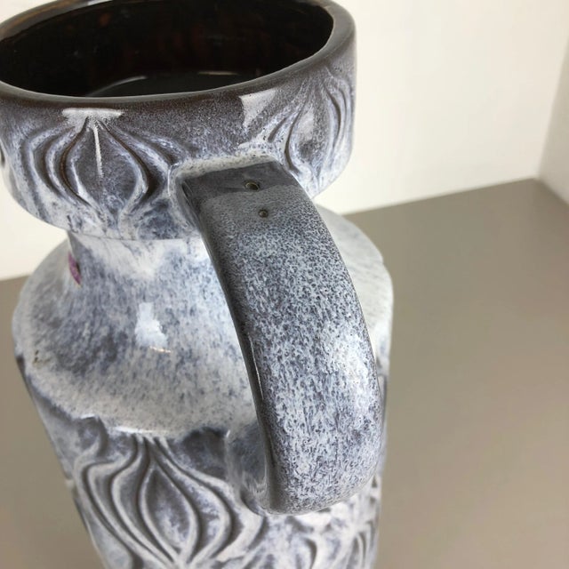 Large Multi-Color Pottery Fat Lava Onion 485-45 Vase from Scheurich, 1970s For Sale - Image 6 of 17